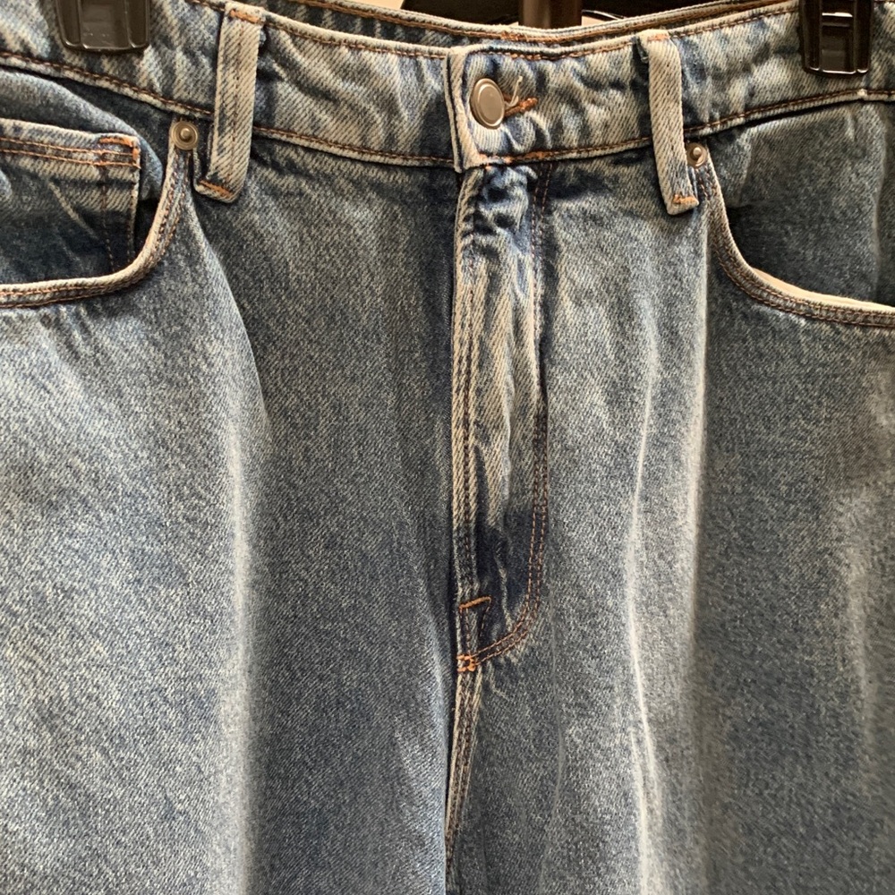 Good American Light Blue Wide-Leg Jeans - Picture 4 of 10